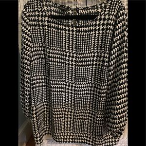 Black and White Talbots Blouse